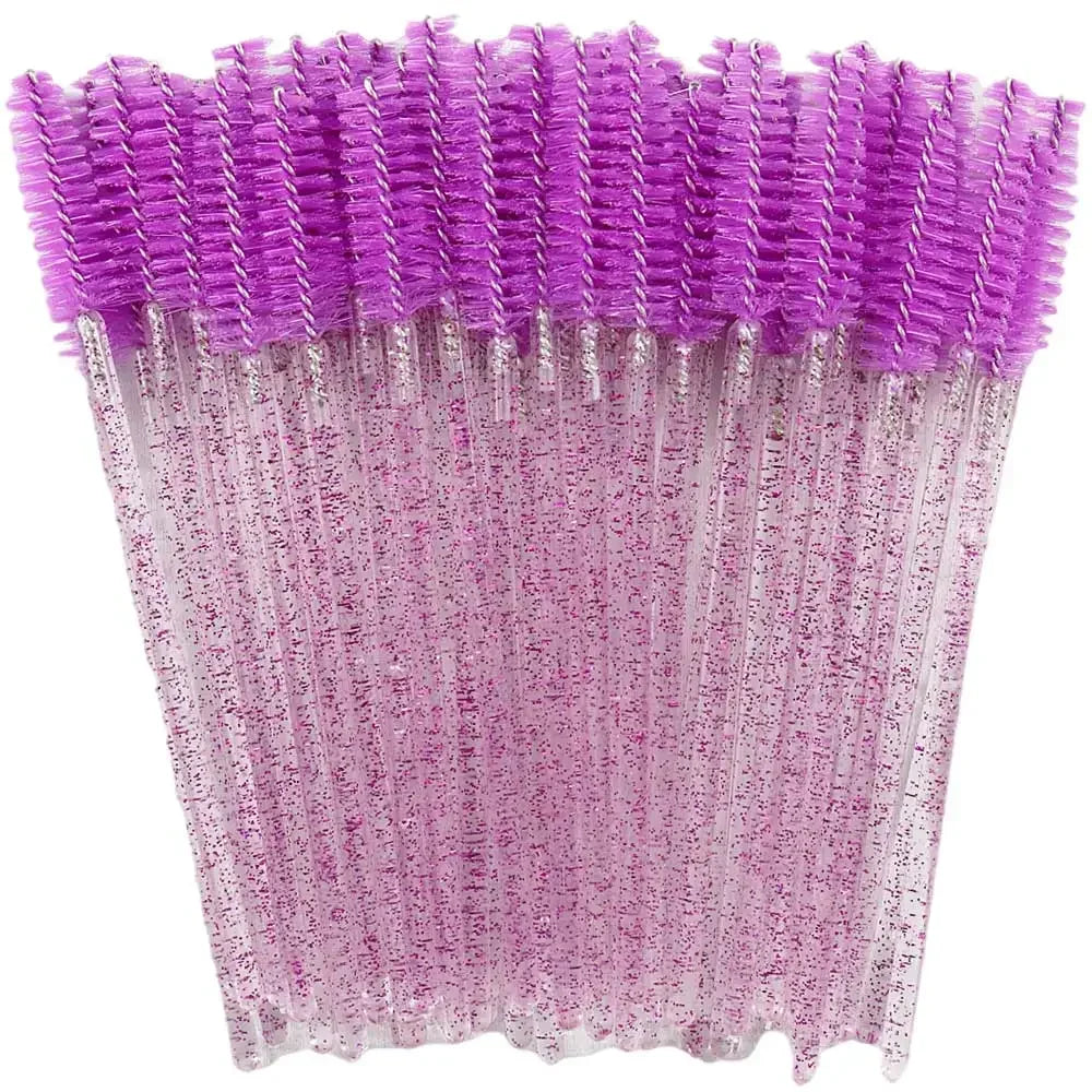 Disposable Crystal Eyelashes Brush Comb 50Pcs