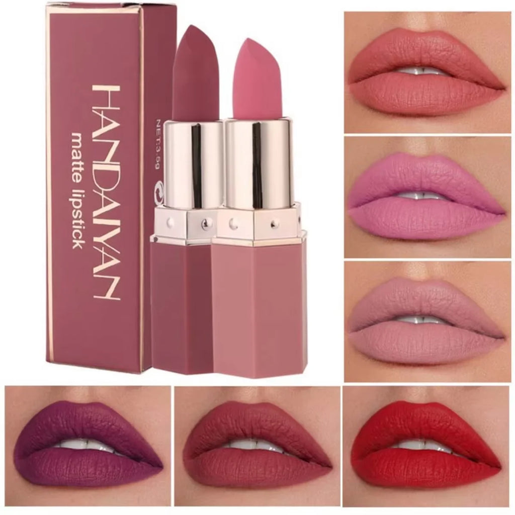 6 Colors Sexy Matte Lipstick Waterproof