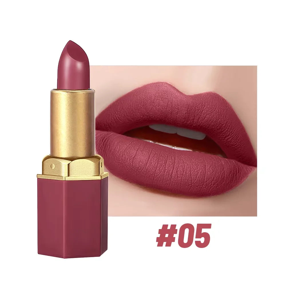 6 Colors Sexy Matte Lipstick Waterproof