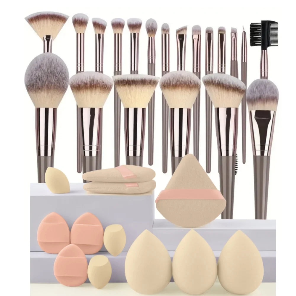 Professional 3-20PCS Makeup Brushes Set Soft Fluffy Foundation Eyeshadow Concealer Blending Blush Brush Kabuki Women Beauty Tool