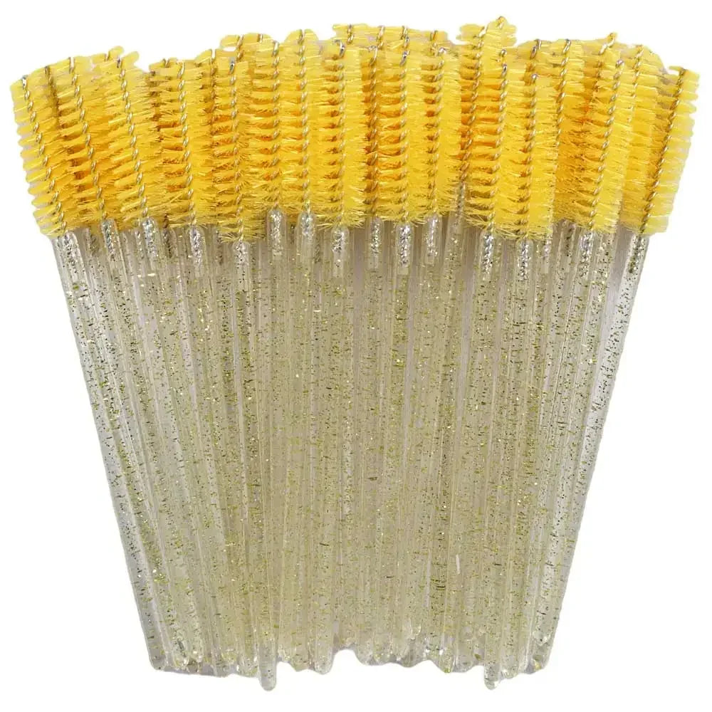 Disposable Crystal Eyelashes Brush Comb 50Pcs