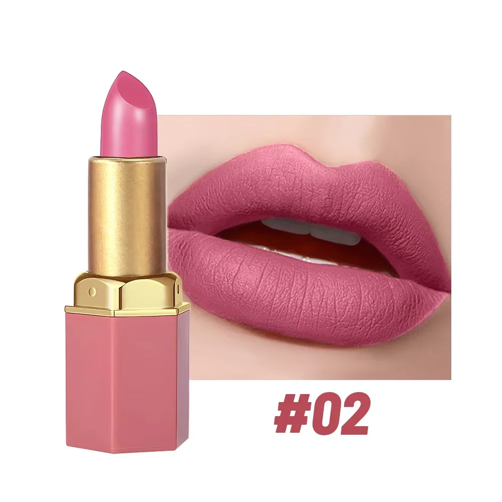 6 Colors Sexy Matte Lipstick Waterproof