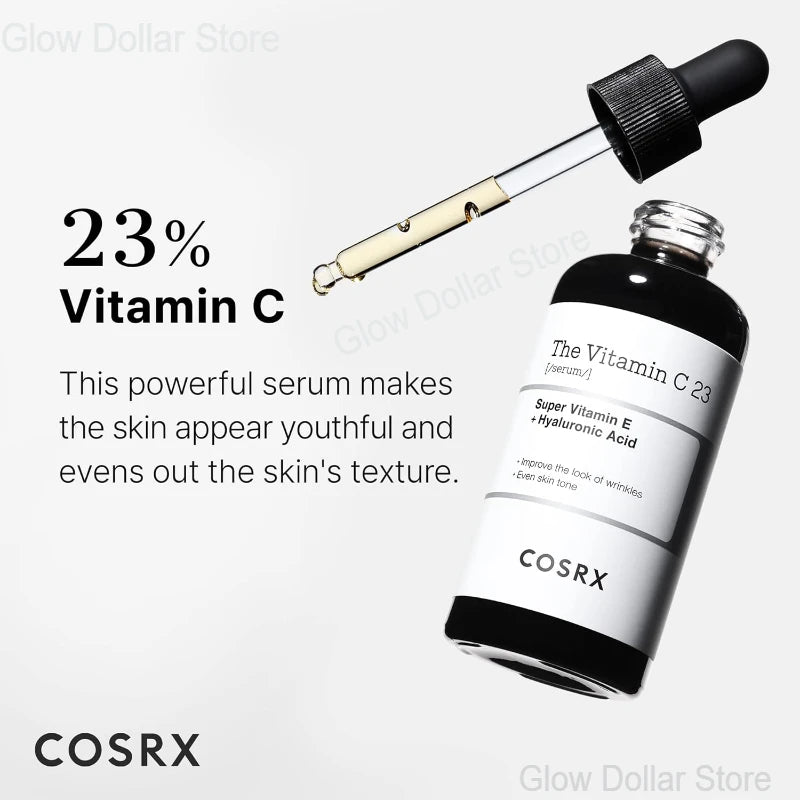COSRX Pure Vitamin C 23% Serum Vitamin E Hyaluronic Acid,Brighteningand Hydrating Facial Serum Fade Fine Lines Korean Skin Care