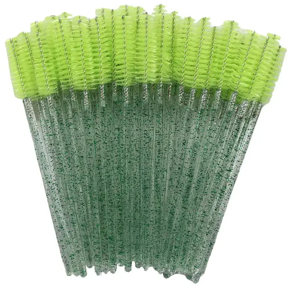 Disposable Crystal Eyelashes Brush Comb 50Pcs