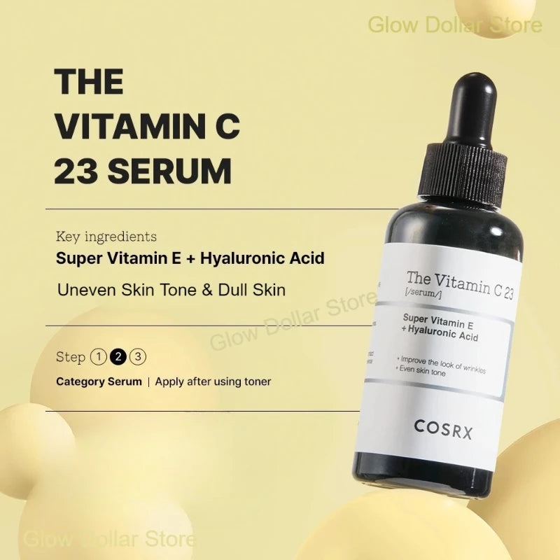 COSRX Pure Vitamin C 23% Serum Vitamin E Hyaluronic Acid,Brighteningand Hydrating Facial Serum Fade Fine Lines Korean Skin Care