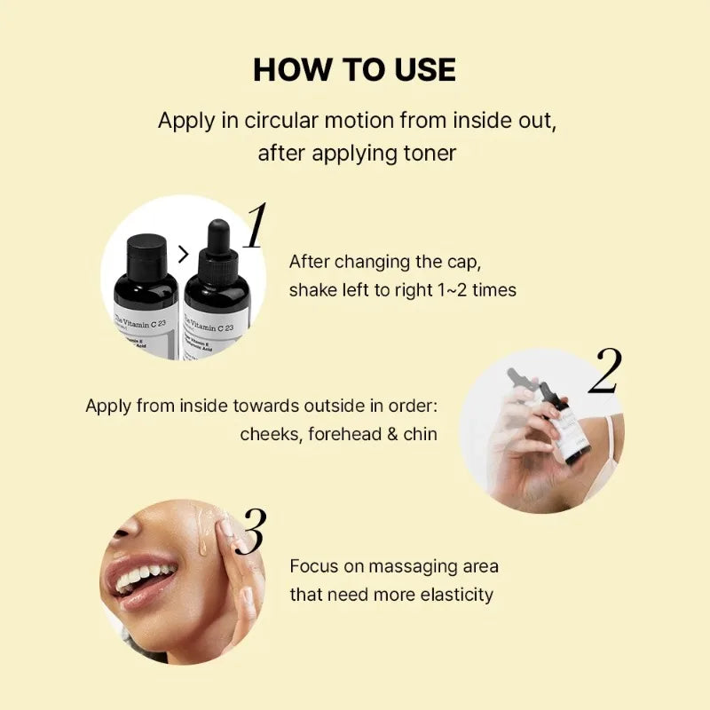 COSRX Pure Vitamin C 23% Serum Vitamin E Hyaluronic Acid,Brighteningand Hydrating Facial Serum Fade Fine Lines Korean Skin Care