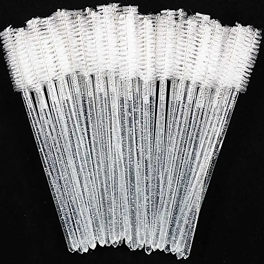 Disposable Crystal Eyelashes Brush Comb 50Pcs