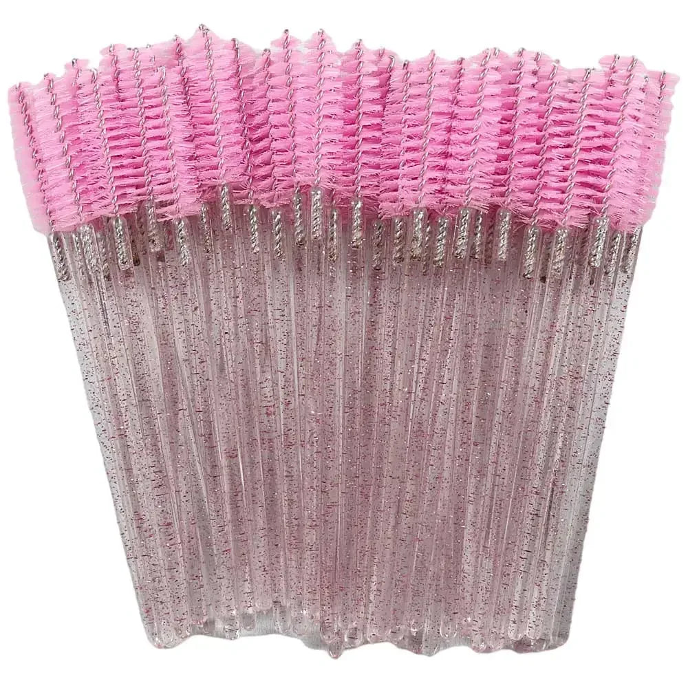 Disposable Crystal Eyelashes Brush Comb 50Pcs