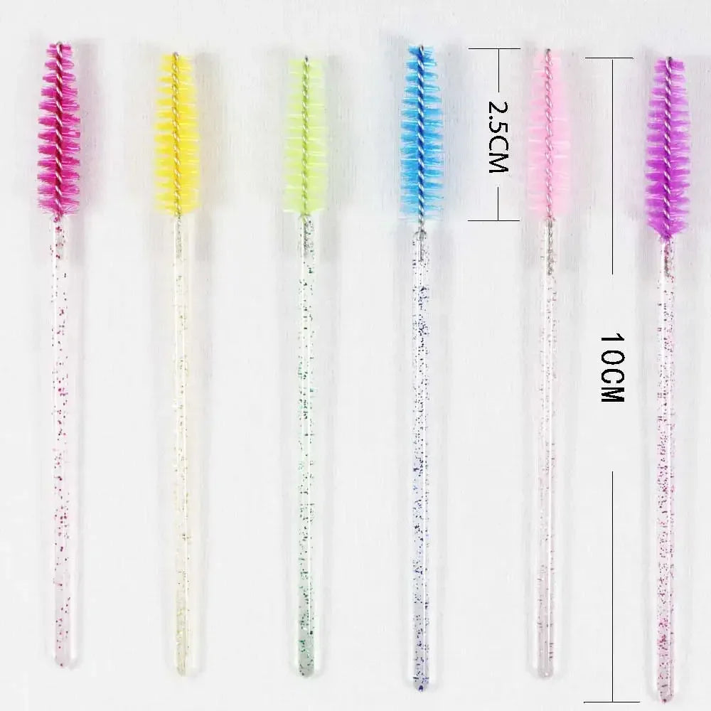Disposable Crystal Eyelashes Brush Comb 50Pcs